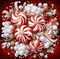 Christmas Candy Diamond Art Painting Kit – Full Round 5D DIY Diamond Painting for Adults & Kids, Beginner-Friendly Gem Art Craft, 12×12" Holiday Gift